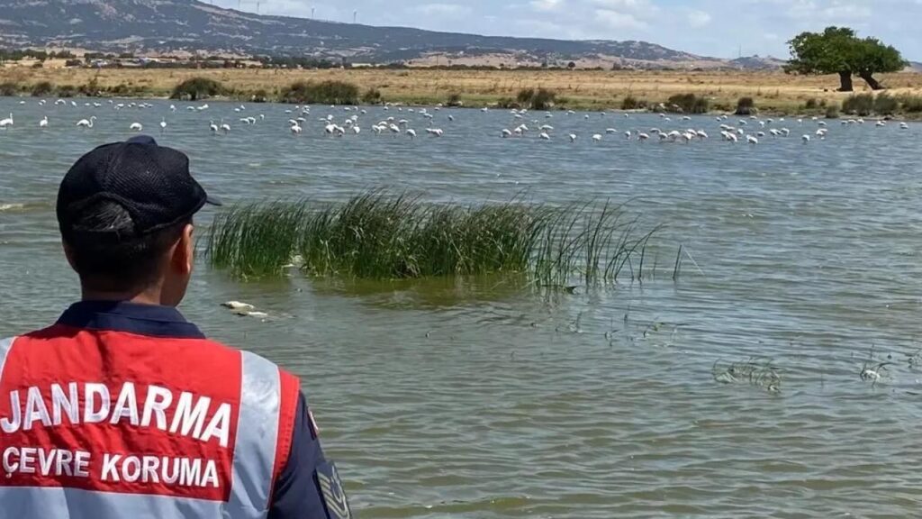 Edirne Jandarması Gala Gölü’nü koruyor